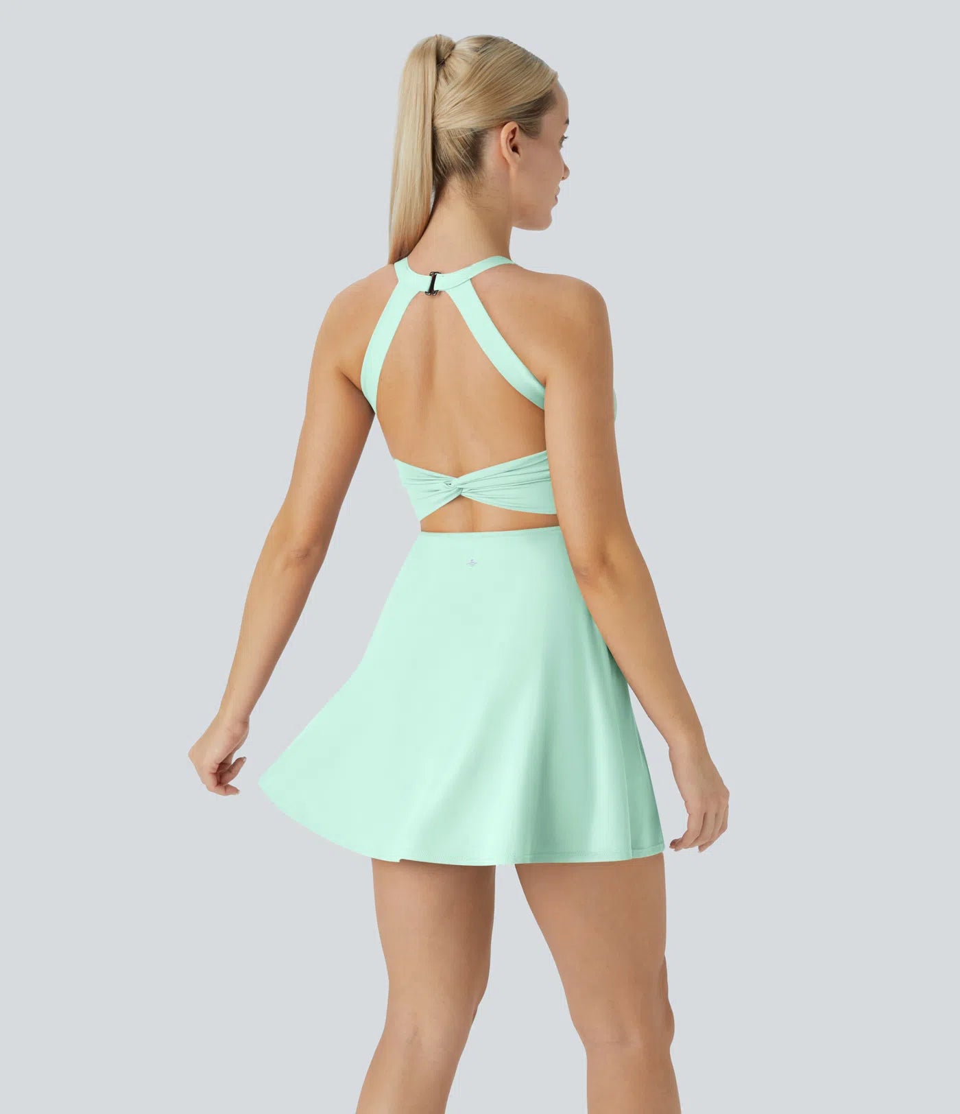 Airy Backless Twisted InstantCool Dance Active Dress-Easy Peezy Edition