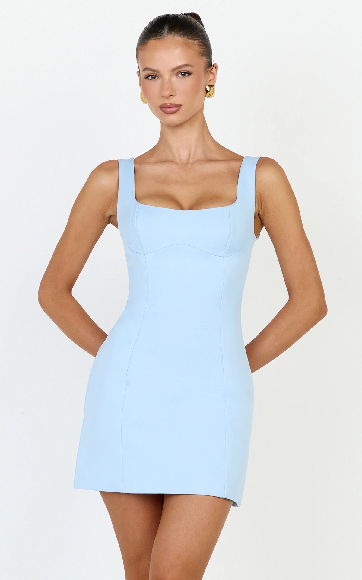Panel Dress in Blue